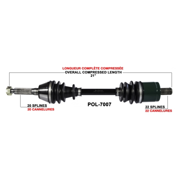 TrakMotive Cardan complet Polaris