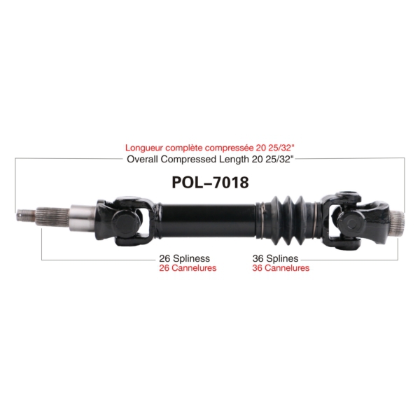 TrakMotive Cardan complet Polaris