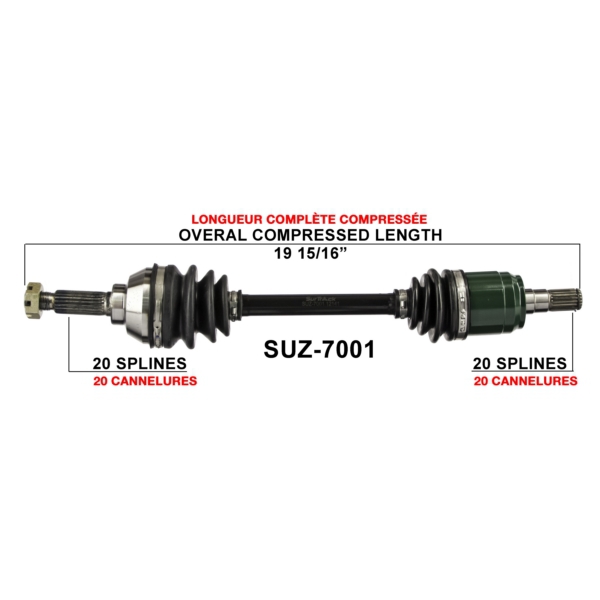 TrakMotive Cardan complet Suzuki