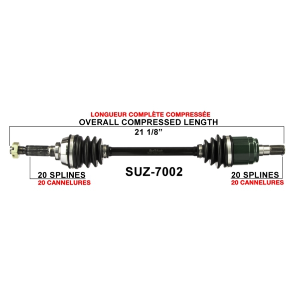 TrakMotive Cardan complet Suzuki