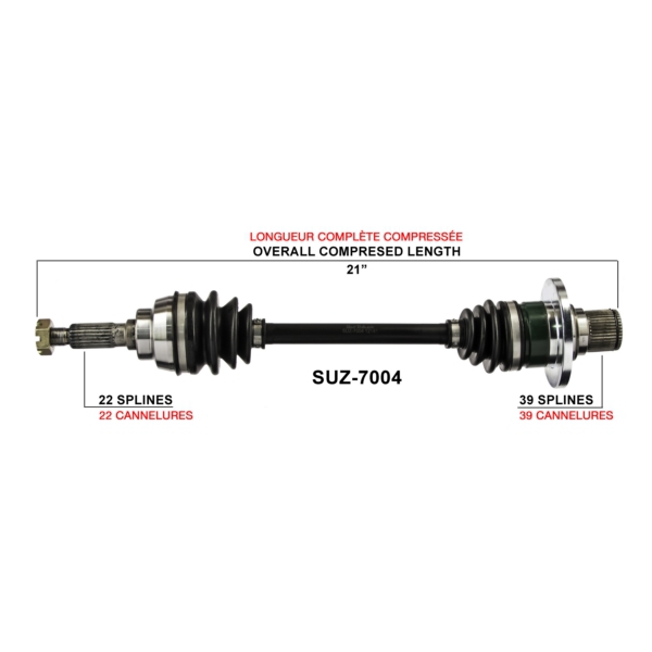 TrakMotive Cardan complet Suzuki