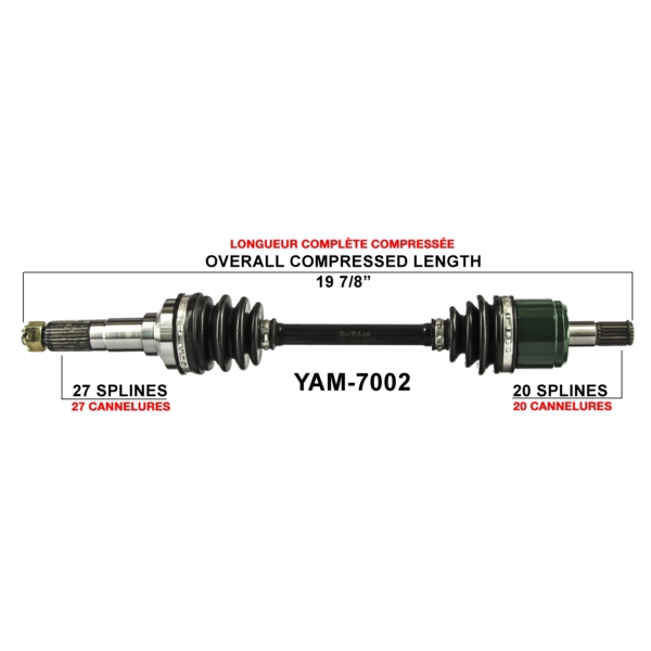 TrakMotive Cardan complet Yamaha