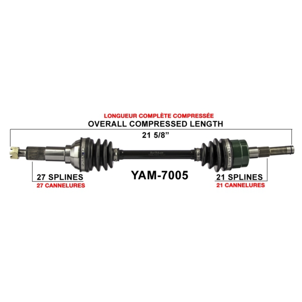 TrakMotive Cardan complet Yamaha