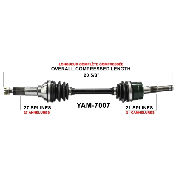 TrakMotive Cardan complet Yamaha