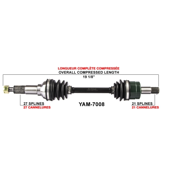TrakMotive Cardan complet Yamaha