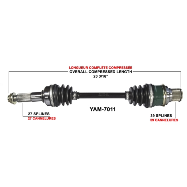 TrakMotive Cardan complet Yamaha