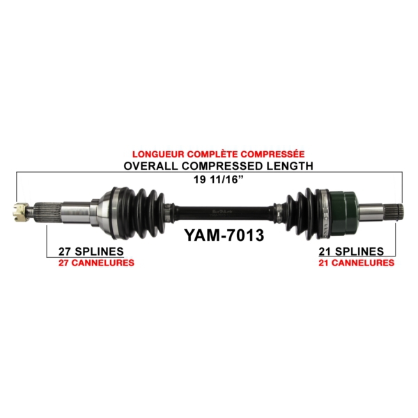 TrakMotive Cardan complet Yamaha
