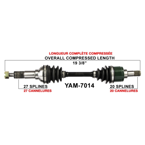TrakMotive Cardan complet Yamaha