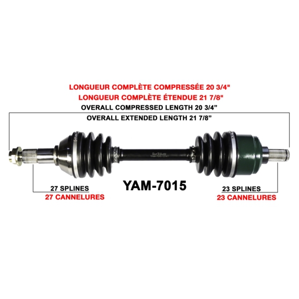 TrakMotive Cardan complet Yamaha