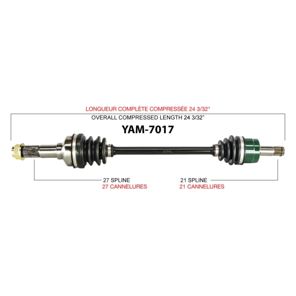 TrakMotive Cardan complet Yamaha