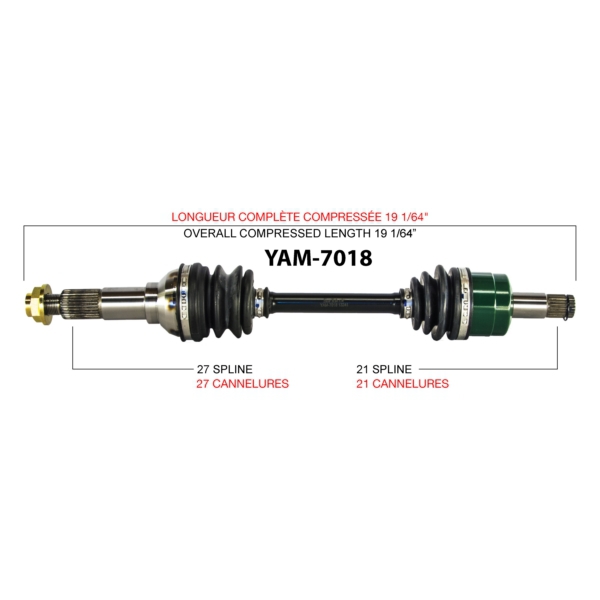 TrakMotive Cardan complet Yamaha