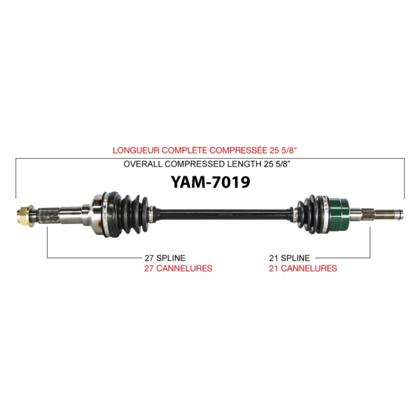TrakMotive Cardan complet Yamaha