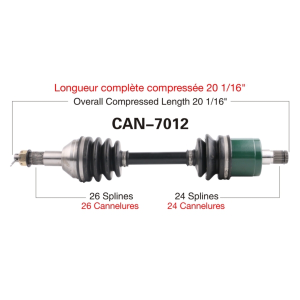 TrakMotive Cardan complet Can-am