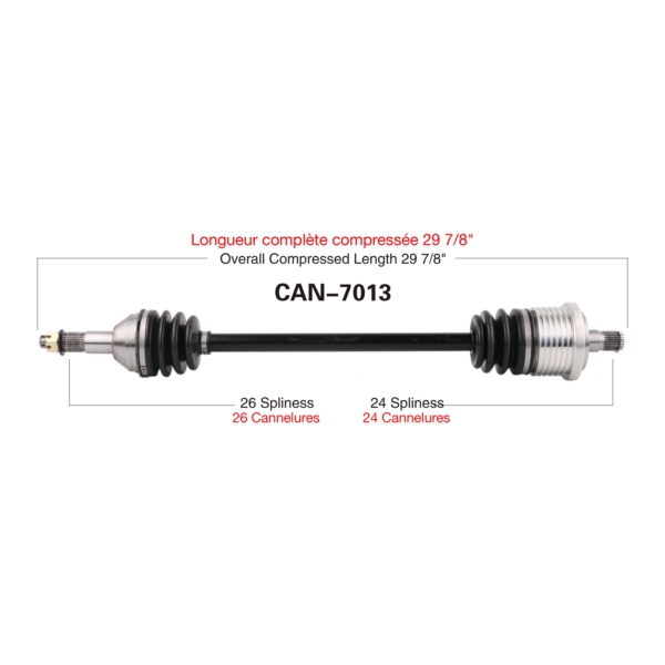 TrakMotive Cardan complet Can-am