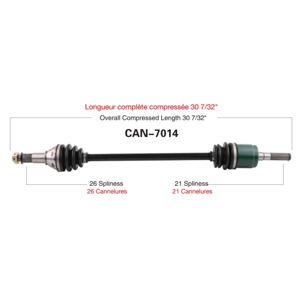 TrakMotive Cardan complet Can-am