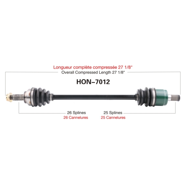 TrakMotive Cardan complet Honda