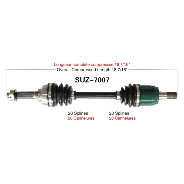 TrakMotive Cardan complet Suzuki