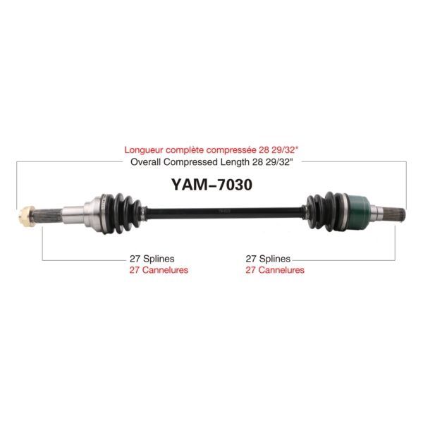 TrakMotive Cardan complet Yamaha