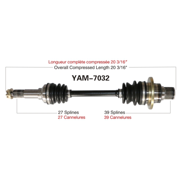 TrakMotive Cardan complet Yamaha