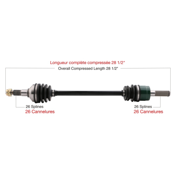 TrakMotive Cardan complet Kawasaki