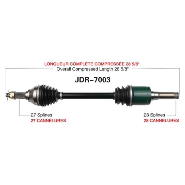 TrakMotive Cardan complet John Deere