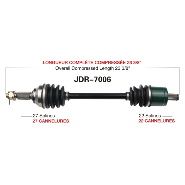 TrakMotive Cardan complet John Deere