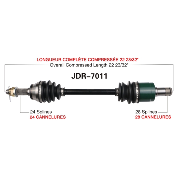 TrakMotive Cardan complet John Deere