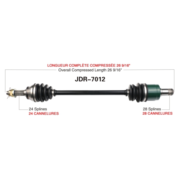 TrakMotive Cardan complet John Deere