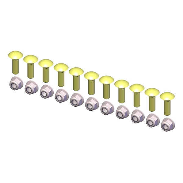 KFI Products Ensemble de quincaillerie pour barre d'usure