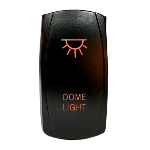 Quake LED Interrupteur Dome DEL Bascule - QRS-DL-R