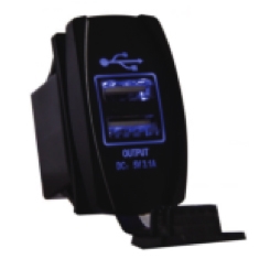 Quake LED Interrupteur DEL à montage USB Bascule - 222551