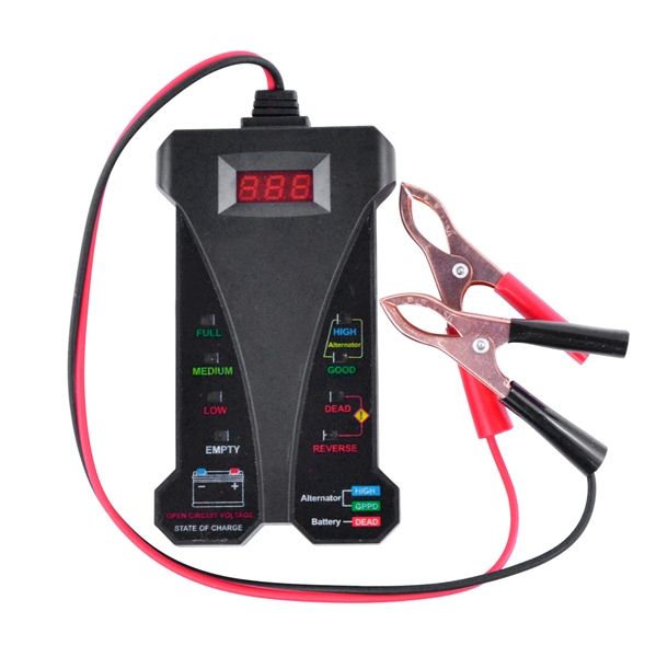 Kimpex HD Testeur de batterie universel 12V à affichage digital